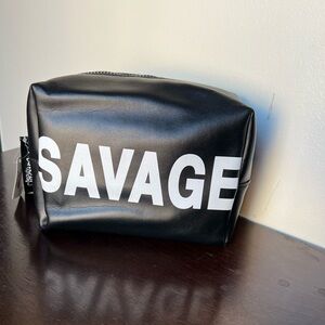 Savage Black Cosmetics Bag